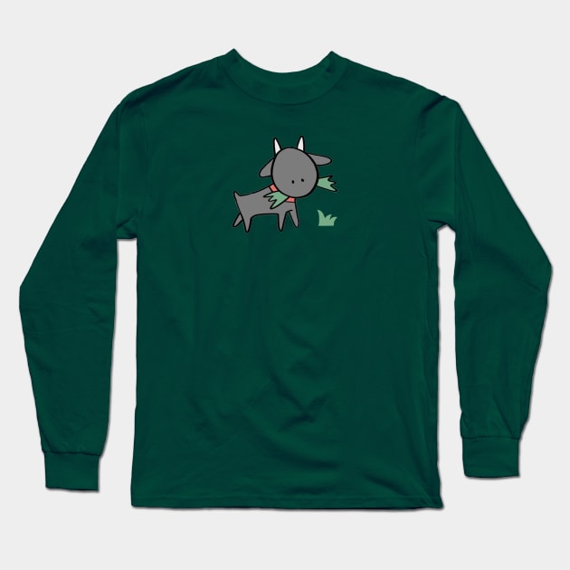 Cute goat Long Sleeve T-Shirt by ballooonfish